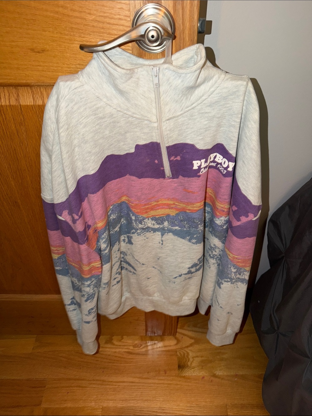 PACSUN PLAYBOY quarter Zip Sweater
